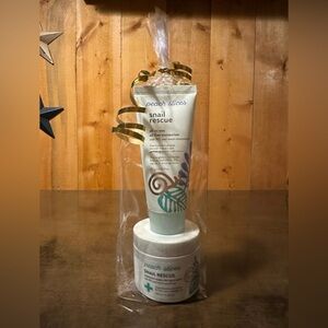 Peach Slices Snail Rescue Set Jelly Mask & All In One Oil Free Moisturizer BN